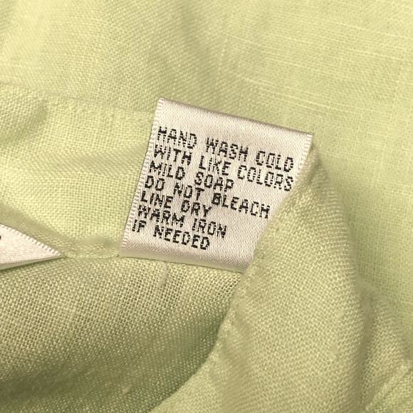 Richard Malcolm Green Oriental Design Button Front Shirt Size Small - Picture 9 of 10